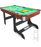 Amazon.co.jp: 5FT 折りたたみビリヤード台、ポータブル ビリヤード